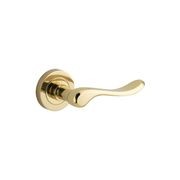 Iver Stirling Door Lever Handle on Round Rose gallery detail image