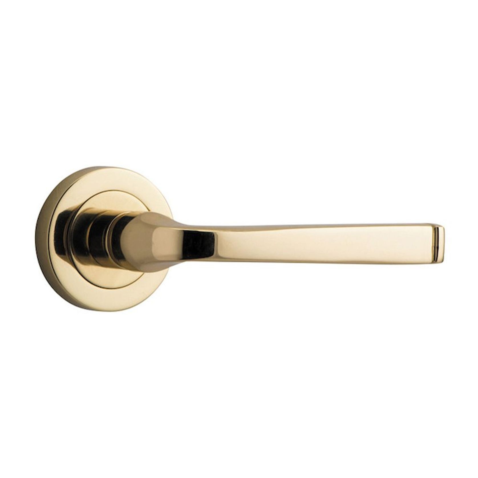 Iver Annecy Door Lever Handle on Round Rose gallery detail image