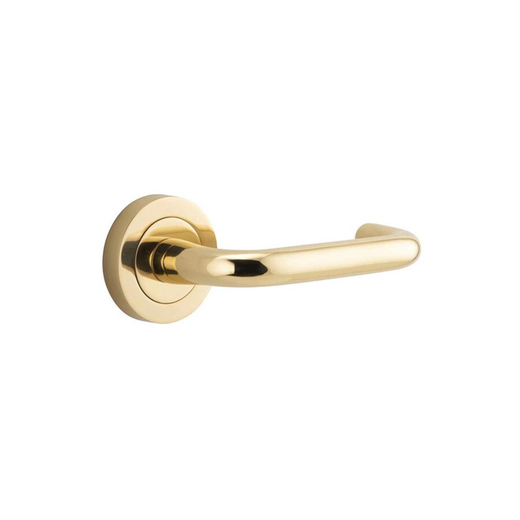 Iver Oslo Door Lever Handle On Round Rose Passage gallery detail image