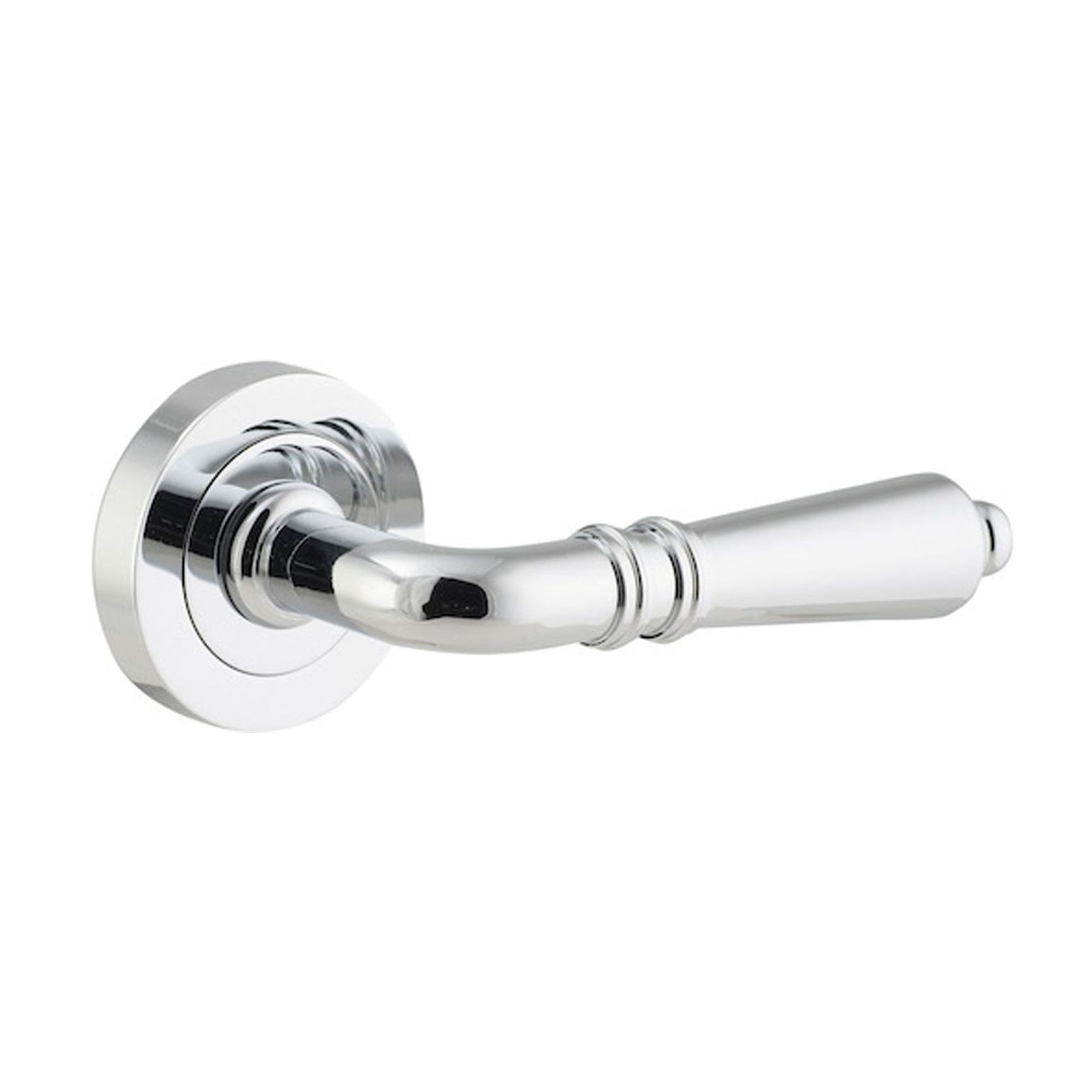 Iver Sarlat Door Lever Handle on Round Rose gallery detail image