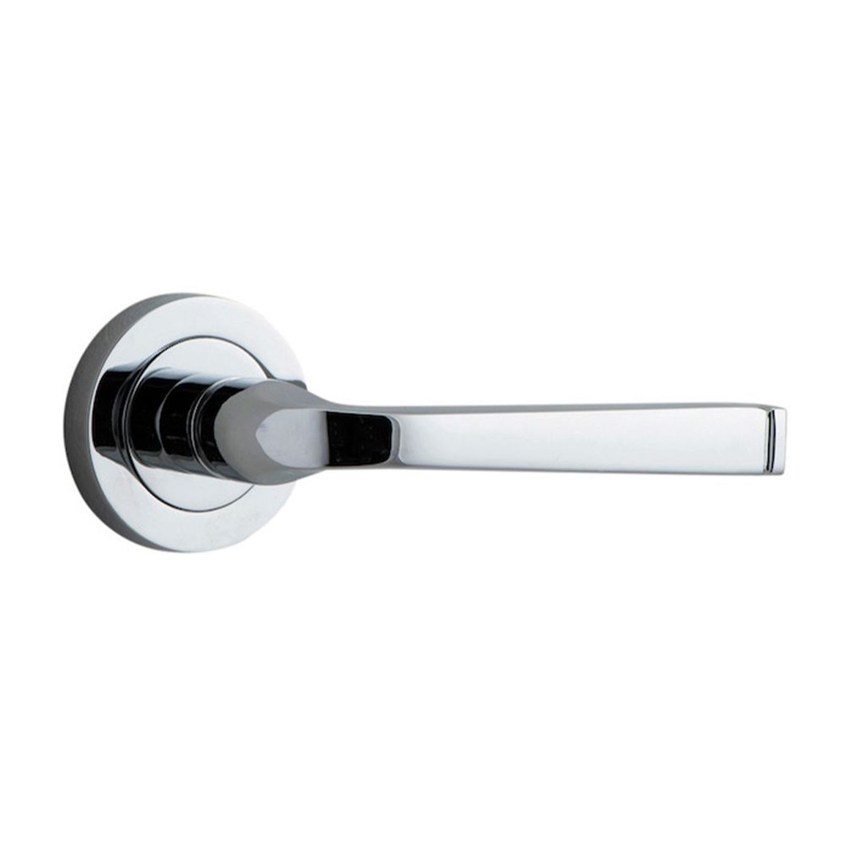 Iver Annecy Door Lever Handle on Round Rose gallery detail image