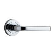Iver Annecy Door Lever Handle on Round Rose gallery detail image
