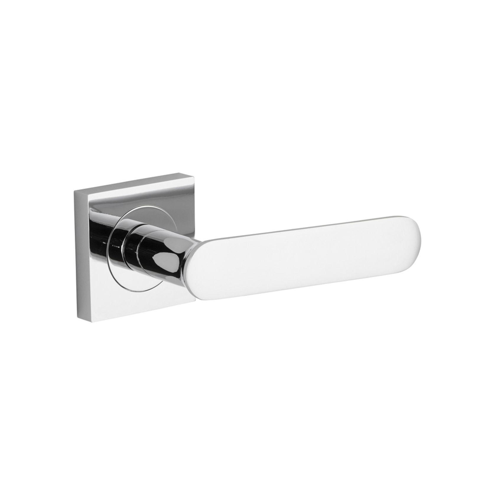 Iver Bronte Door Lever Handle on Square Rose Passage gallery detail image
