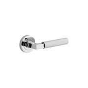 Iver Brunswick Door Lever Handle on Round Rose Passage gallery detail image