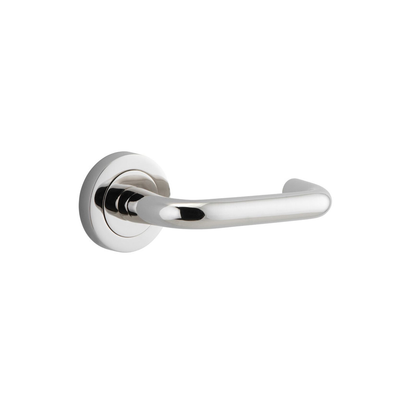 Iver Oslo Door Lever Handle On Round Rose Passage gallery detail image