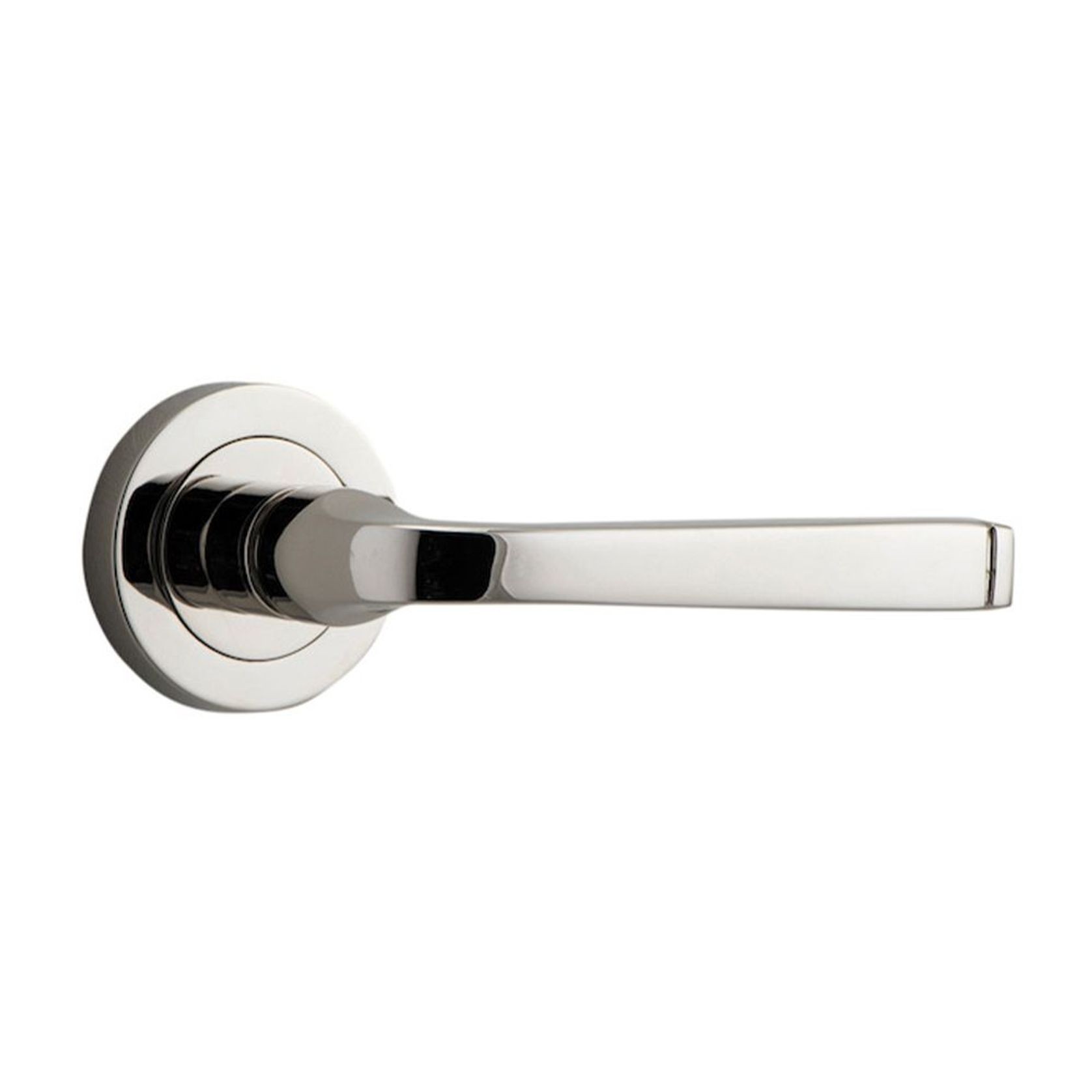 Iver Annecy Door Lever Handle on Round Rose gallery detail image