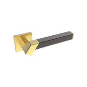 Kawajun Solid Brass and Weave Etched Door Leverset TBT gallery detail image