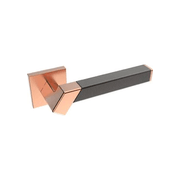 Kawajun Solid Brass and Weave Etched Door Leverset TBT gallery detail image