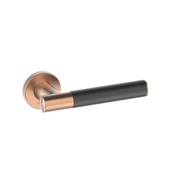 Kawajun Solid Brass and Triune Etched Door Leverset TCC gallery detail image