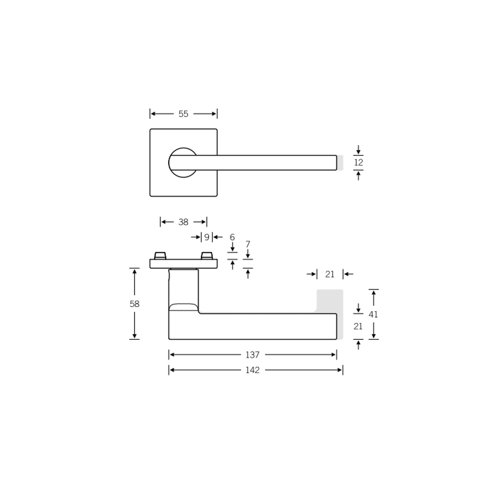 FSB 1035 Lever Handle gallery detail image