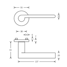 FSB 12 1021 Lever Handle gallery detail image