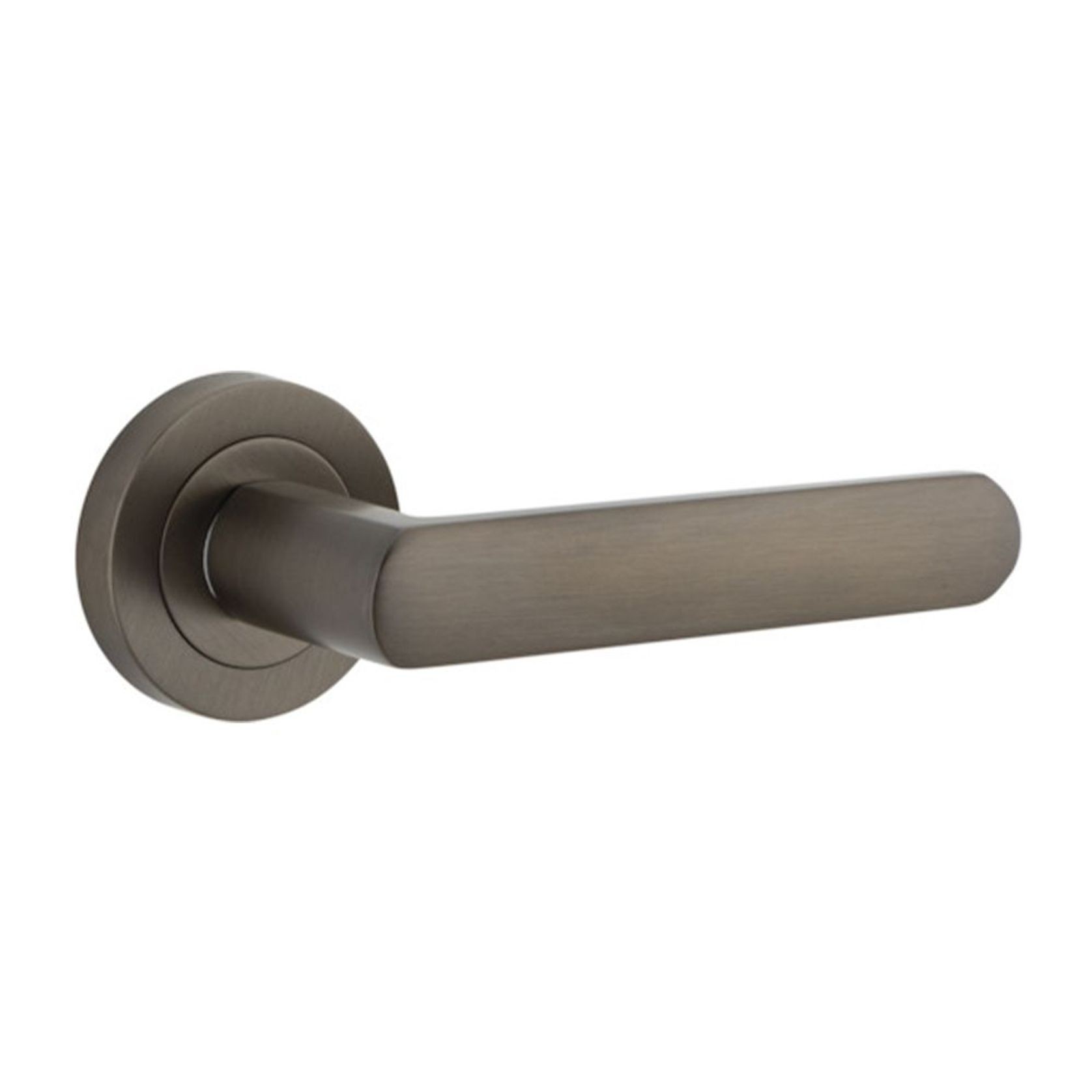 Iver Osaka Door Lever Handle on Round Rose gallery detail image