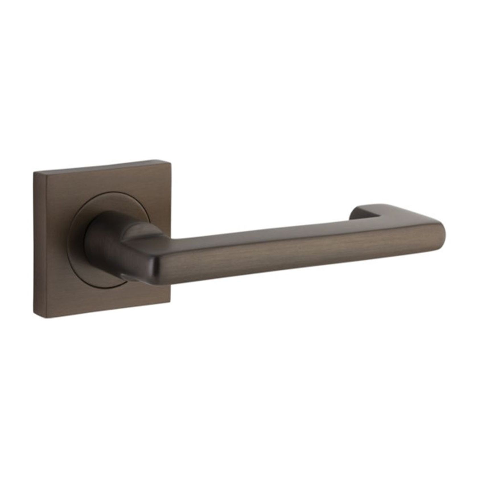 Iver Baltimore Return Door Lever Handle on Square Rose gallery detail image