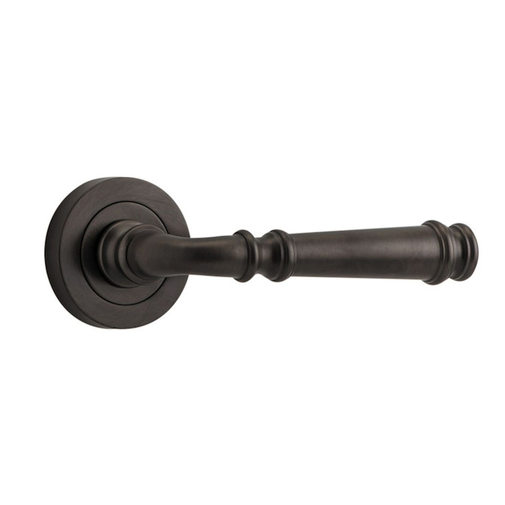 Iver Verona Door Lever Handle on Round Rose gallery detail image