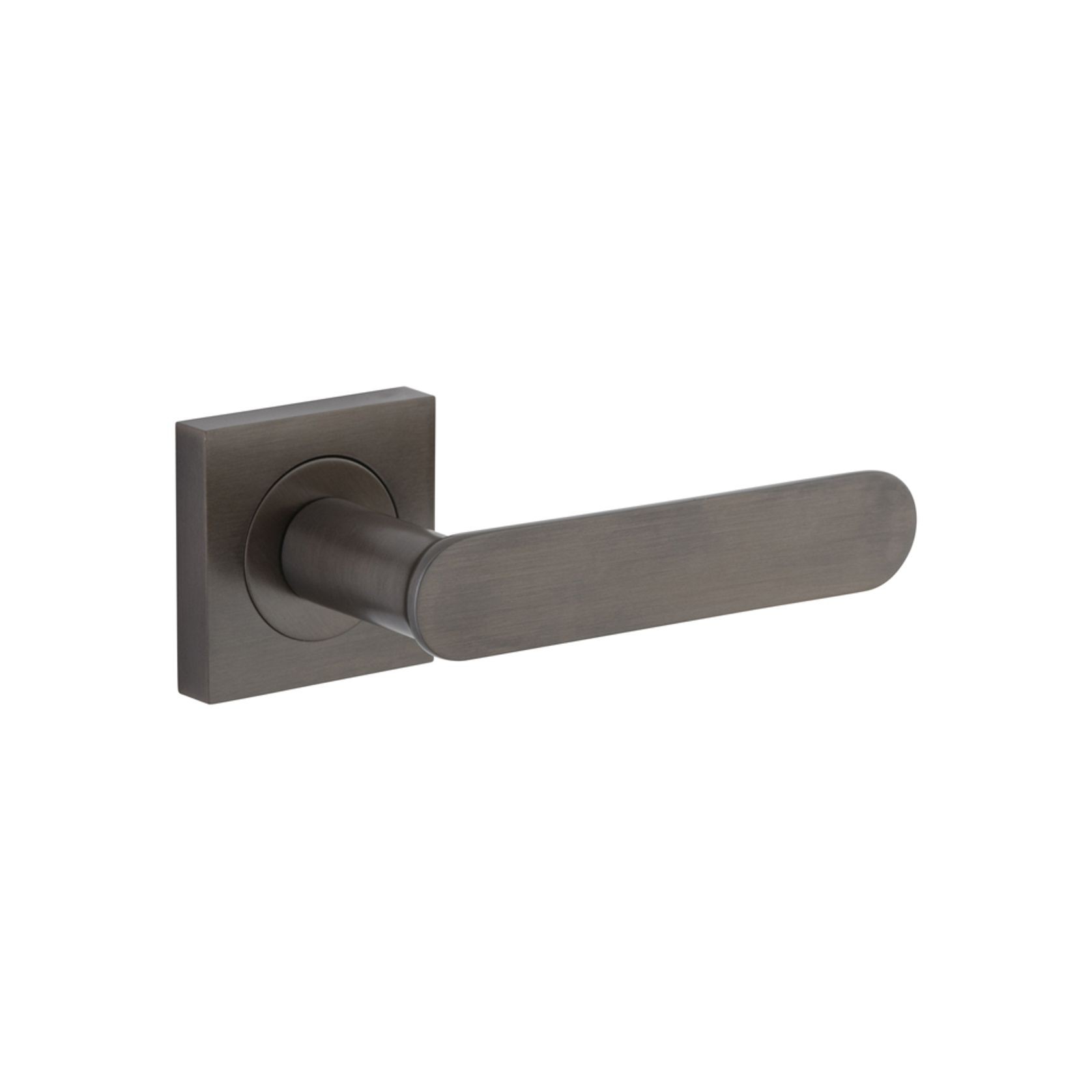 Iver Bronte Door Lever Handle on Square Rose Passage gallery detail image