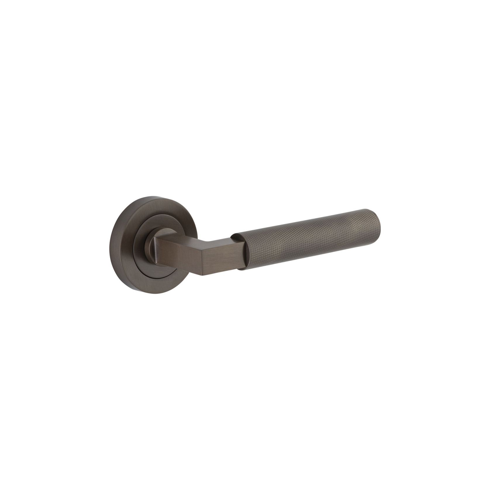 Iver Brunswick Door Lever Handle on Round Rose Passage gallery detail image