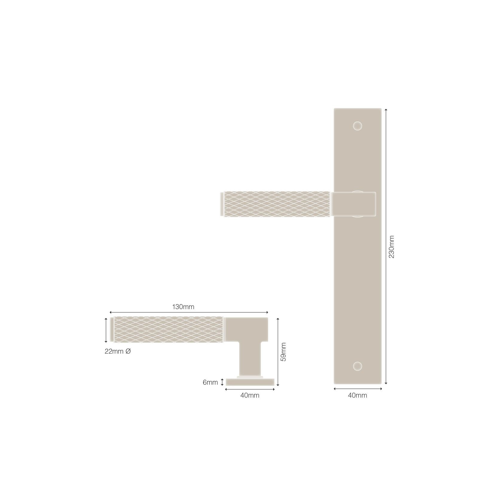 Verge Longplate Handle from the NIDO Collection gallery detail image