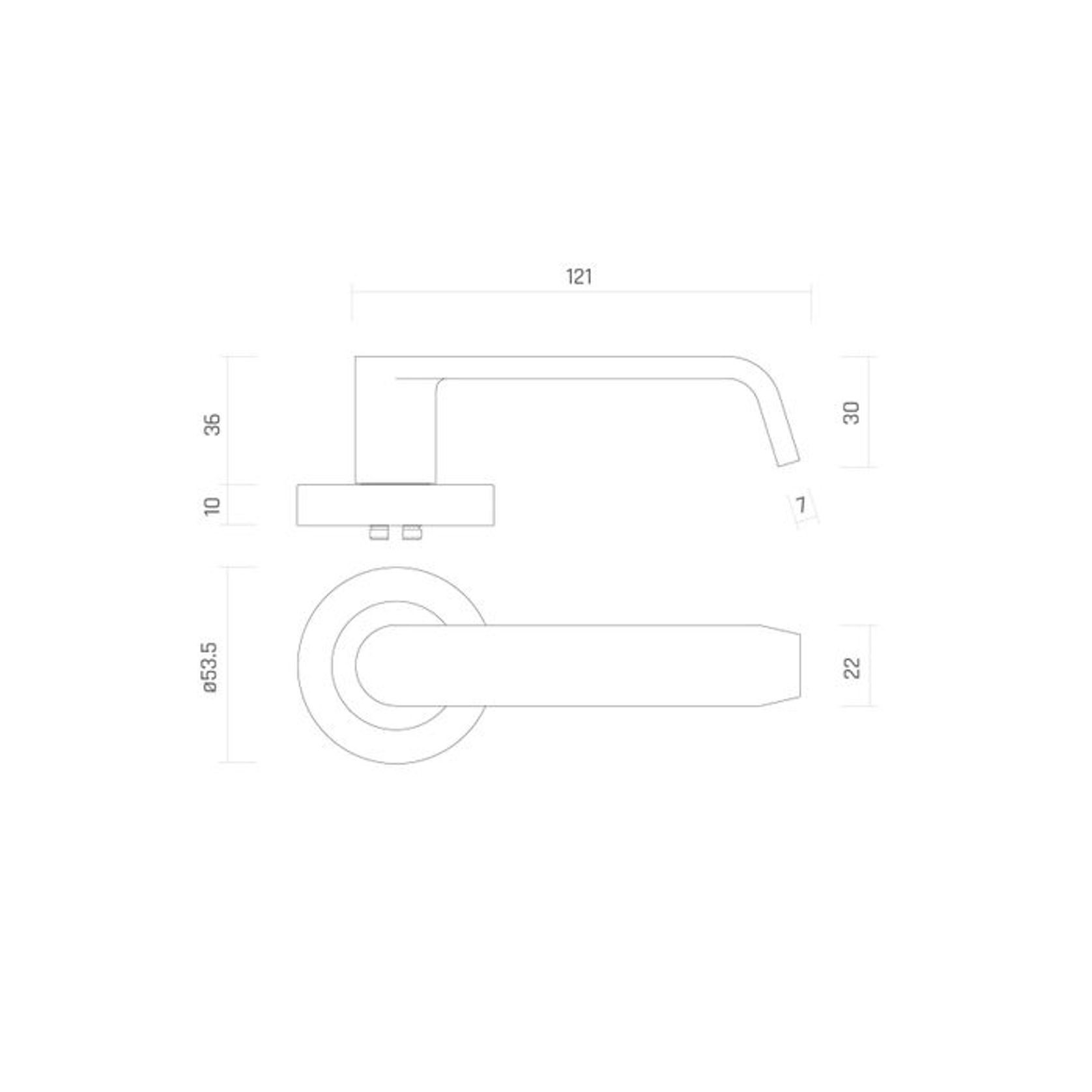 ROUND ROSE LEVERSET #34 DDA COMPLIANT MBLK gallery detail image