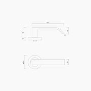 B0131MBLK - Round Rose Leverset #31 gallery detail image