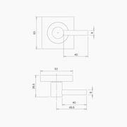 Square DDA Compliant Turn Snib B1005MBLK gallery detail image