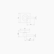 Square DDA Compliant Turn Snib B1005MBLK gallery detail image