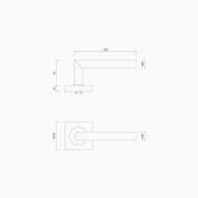 Square Rose Leverset #11 B1111MBLK gallery detail image