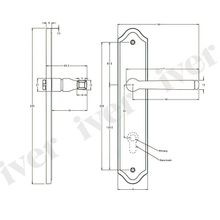 Iver Annecy Door Lever on Shouldered Backplate Satin Nickel - Customise to your needs gallery detail image