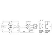 Lockwood Door Lever Passage Lever Set Commercial Grade Fire Rated Satin Chrome 951SC gallery detail image