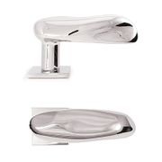 Pebbles Door Lever Handle 2800 on Rose gallery detail image