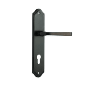 Iver Annecy Door Lever on Shouldered Backplate Signature Brass gallery detail image