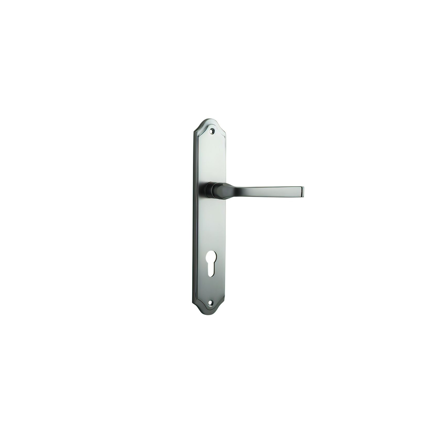 Iver Annecy Door Lever on Shouldered Backplate Satin Nickel - Customise to your needs gallery detail image