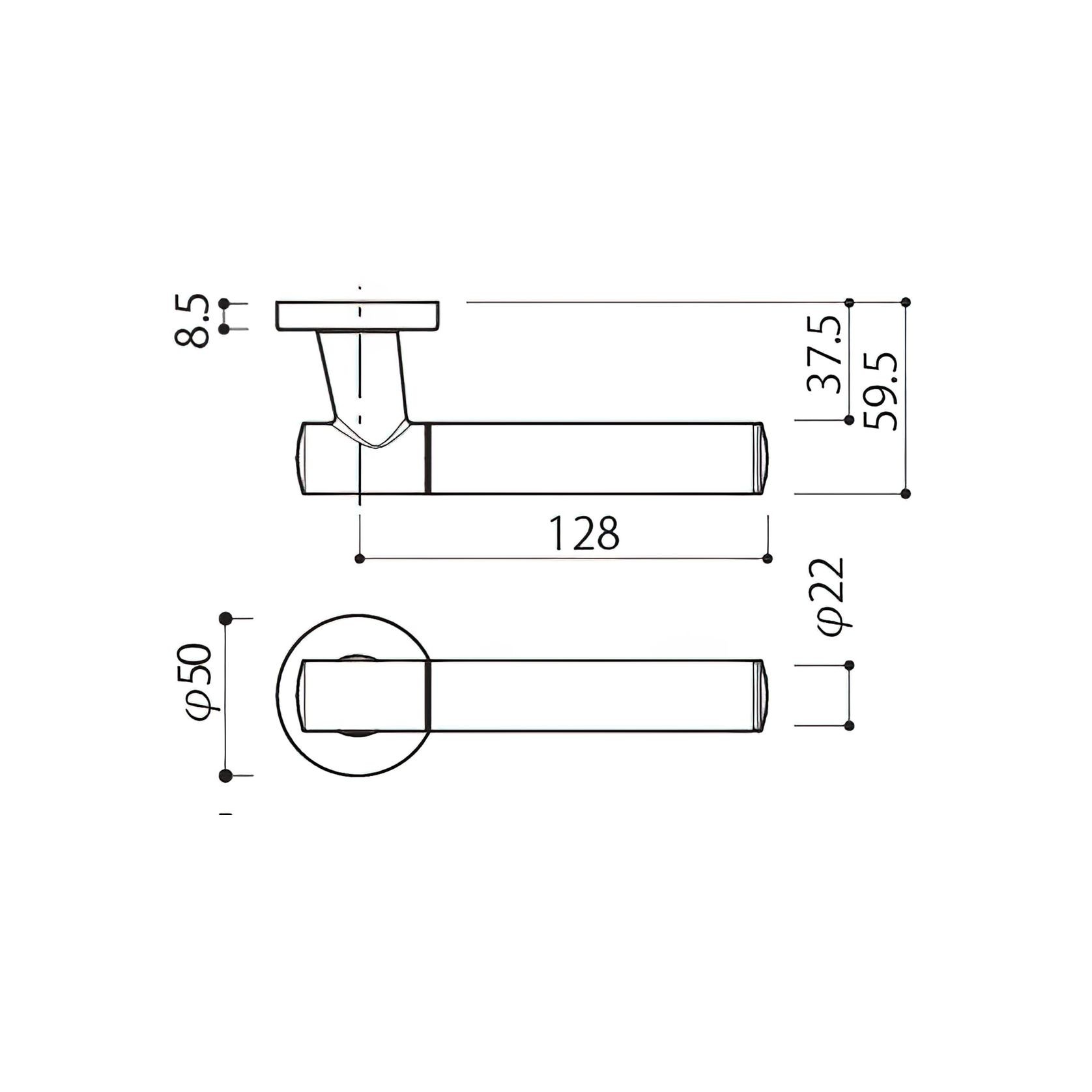 Kawajun Solid Brass and K-Wood Door Leverset TCC gallery detail image