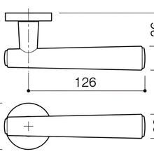 Kawajun Solid Door Leverset with Leather Handle MNC gallery detail image
