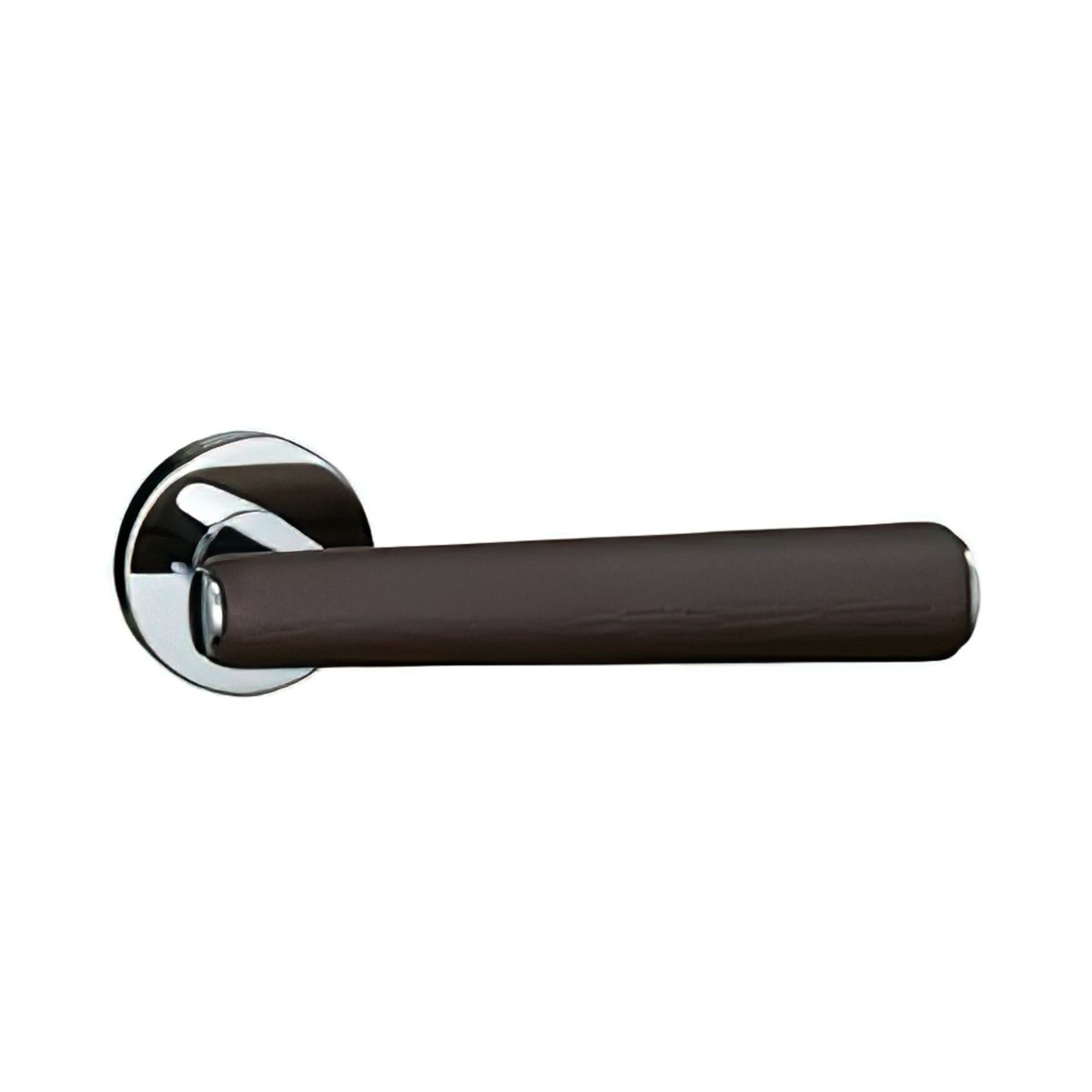 Kawajun Solid Door Leverset with Leather Handle MNC gallery detail image