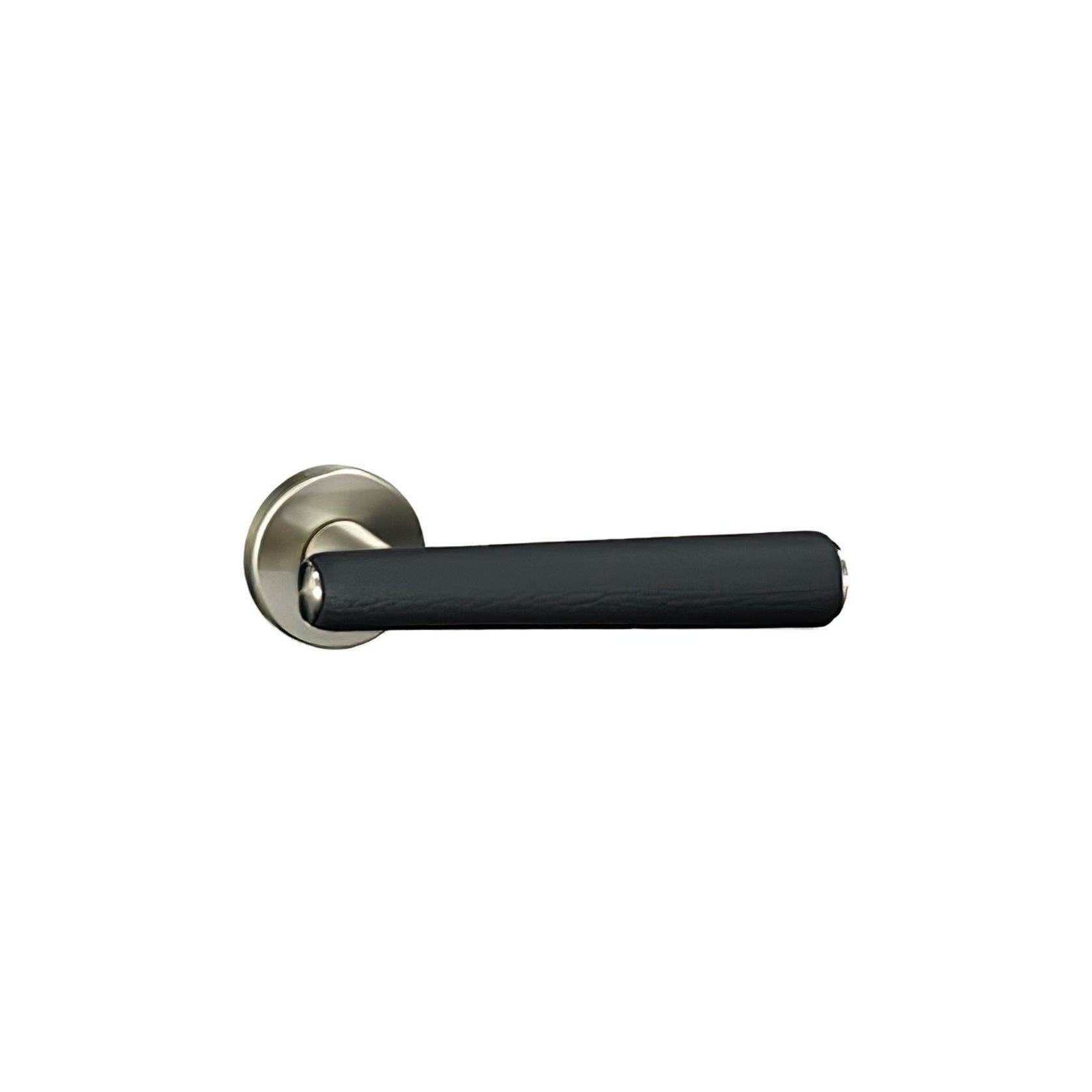 Kawajun Solid Door Leverset with Leather Handle MNC gallery detail image