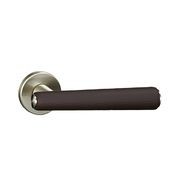 Kawajun Solid Door Leverset with Leather Handle MNC gallery detail image