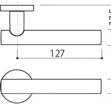 Kawajun TWC Blasted Black Aluminium Door Leverset gallery detail image