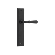 Sarlat Lever - Stepped Backplate | Matt Black gallery detail image