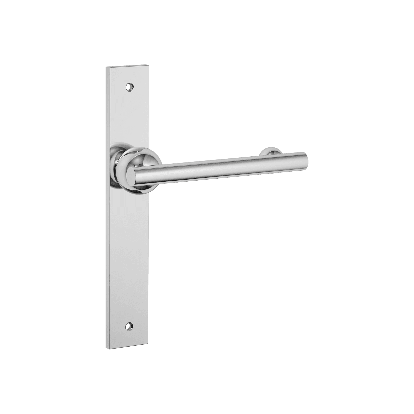 Futurismo Return Door Lever on Rectangular Backplate gallery detail image