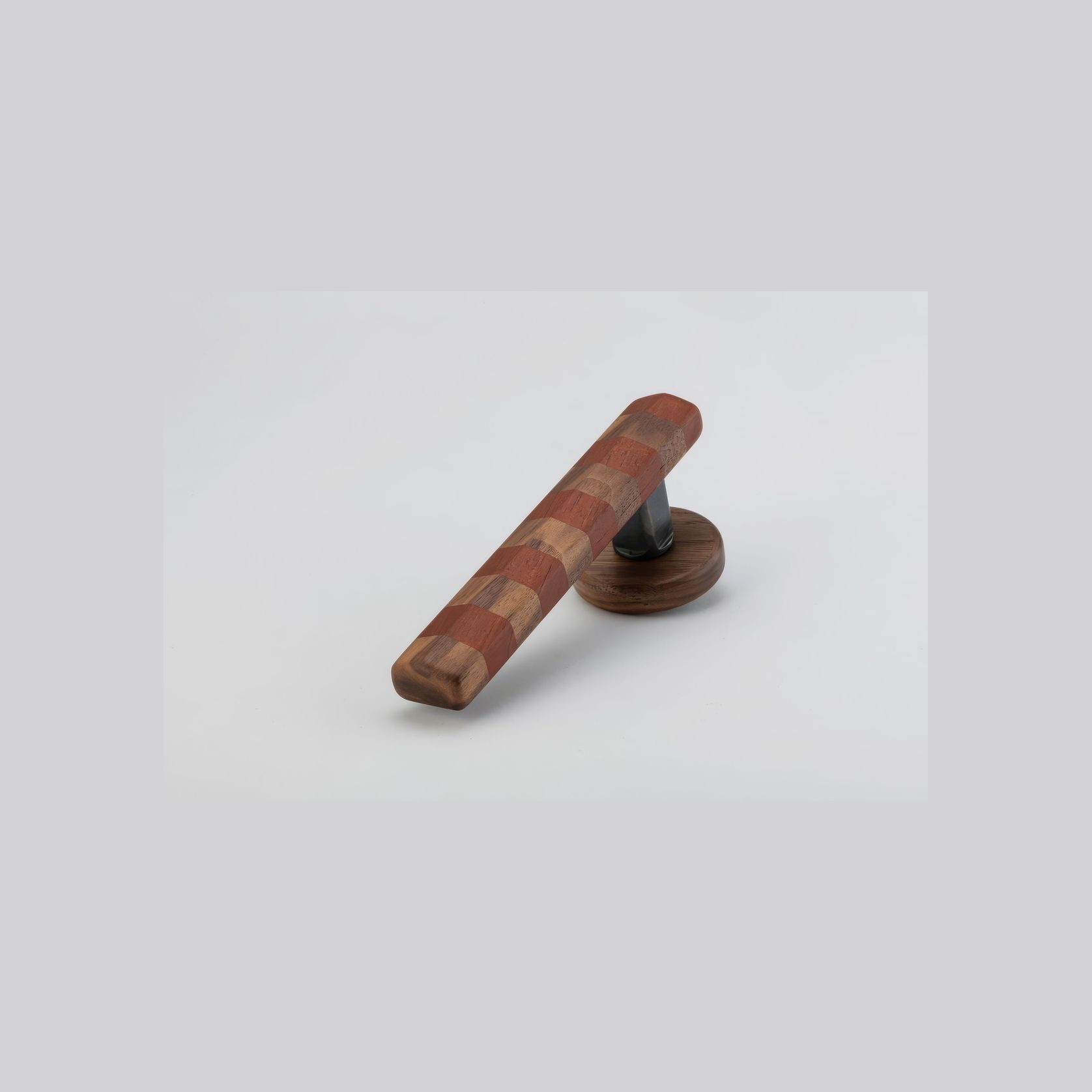 Straight Streaker Return Door Lever - Round Rose gallery detail image