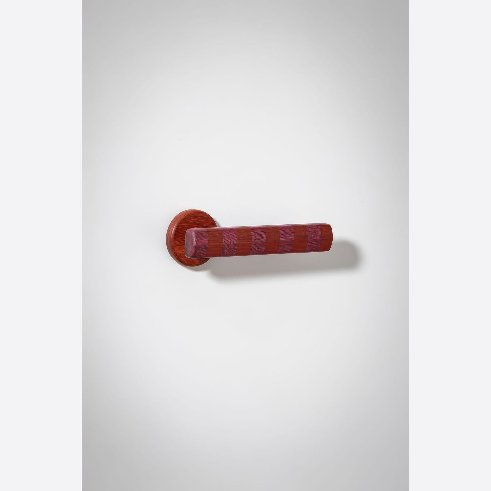 Straight Streaker Return Door Lever - Round Rose gallery detail image