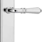 Sarlat Lever - Stepped Backplate | Polished Chrome gallery detail image