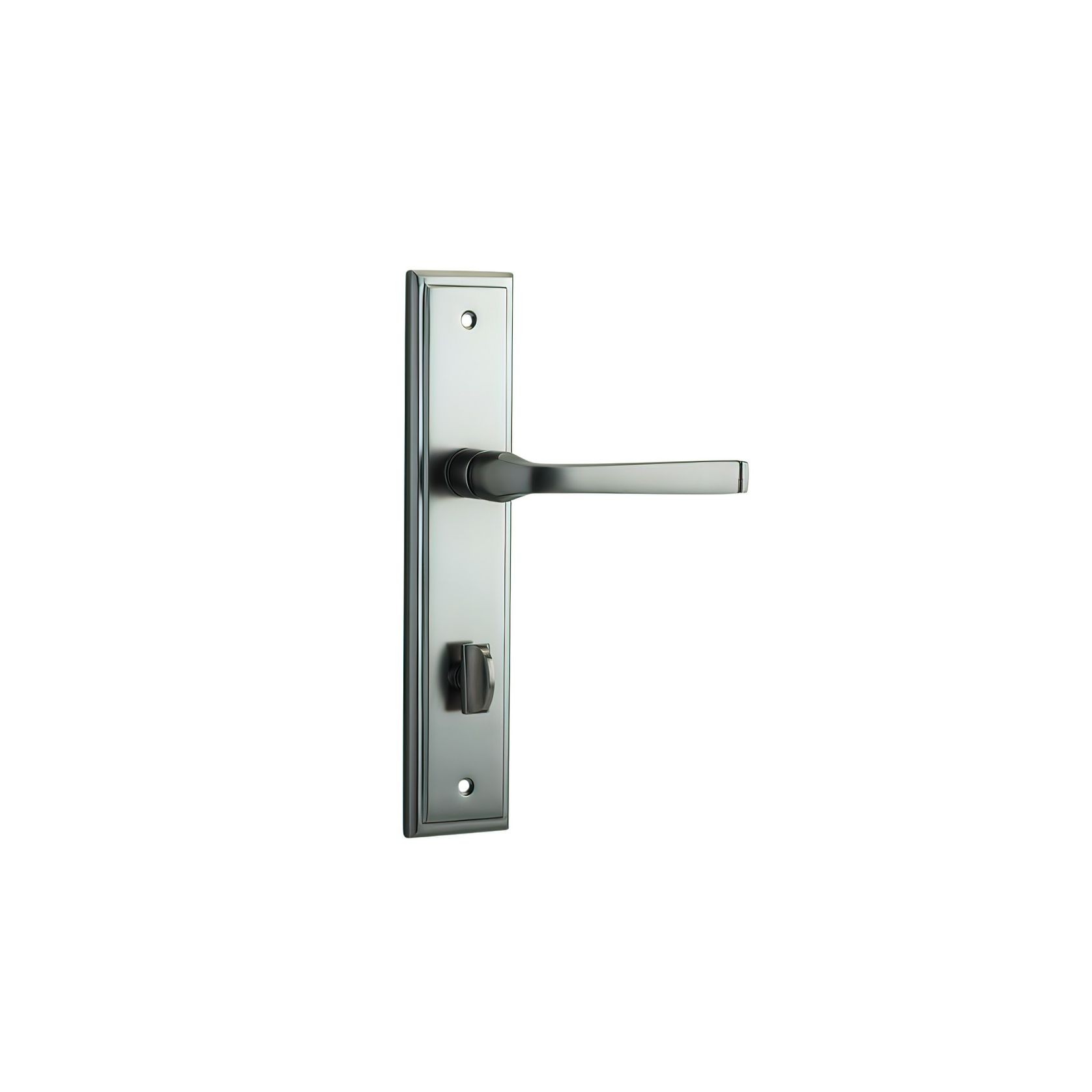 Iver Annecy Door Lever on Stepped Backplate Satin Nickel - Customise to your needs gallery detail image