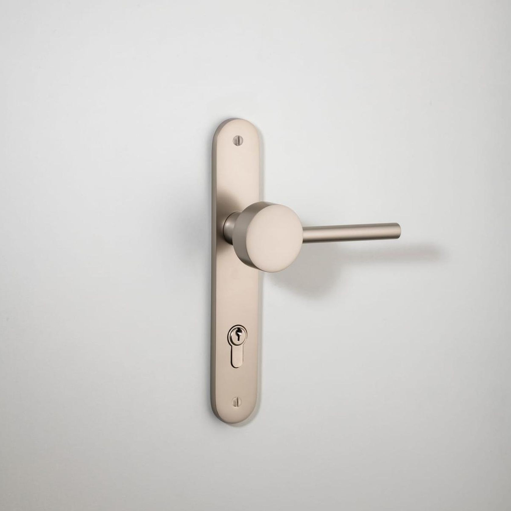 Geppetto Door Lever - Oval Backplate gallery detail image