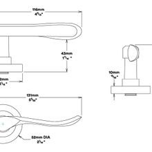 Iver Stirling Door Lever Handle on Round Rose gallery detail image