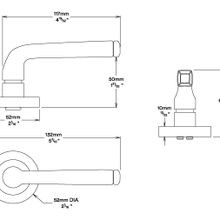 Iver Annecy Door Lever Handle on Round Rose gallery detail image