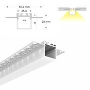 plaster in LED profile