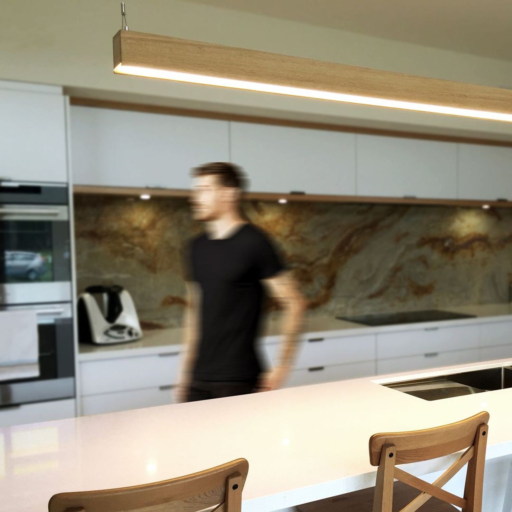 Truss BT65 Linear LED Timber Light gallery detail image