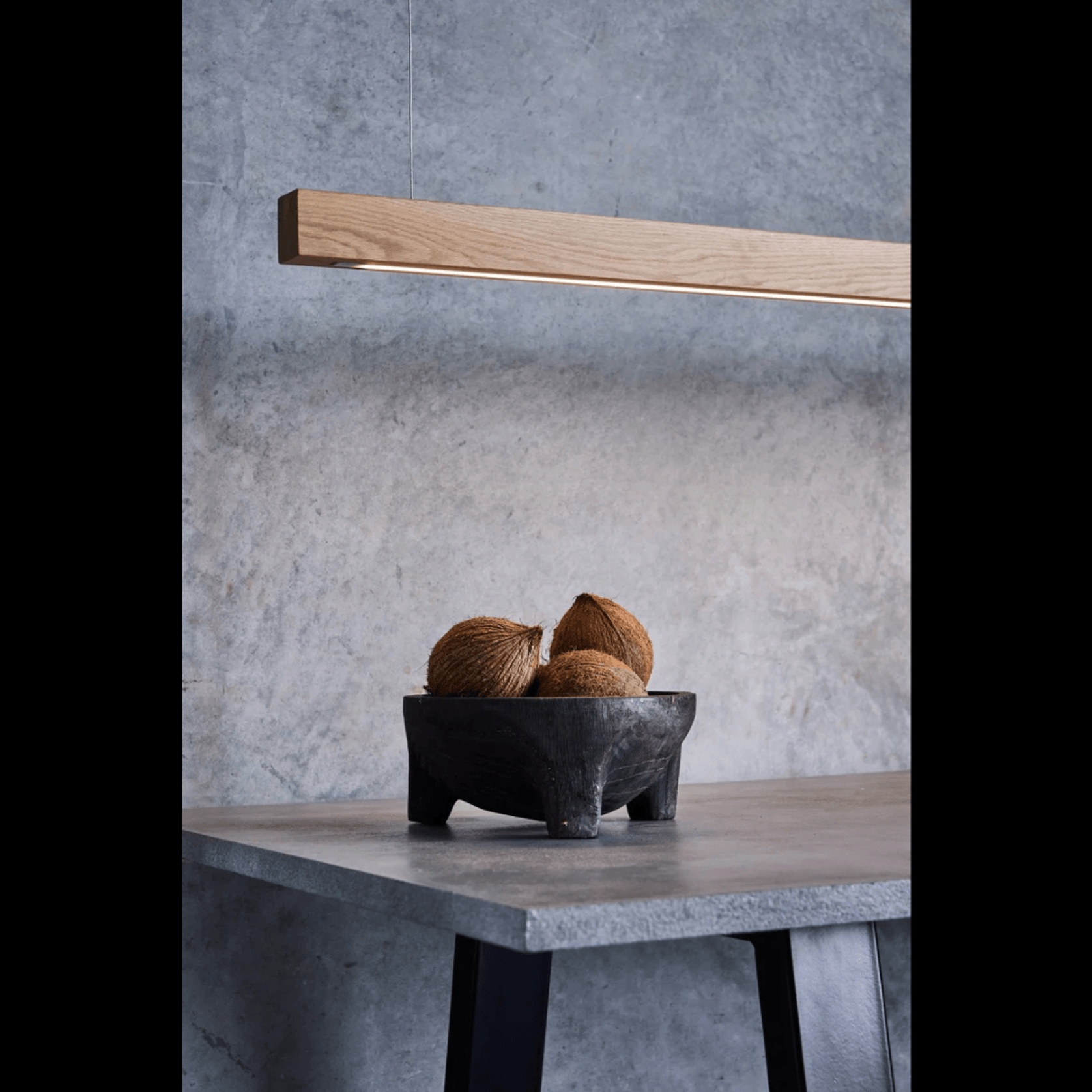 Capsühl Linear LED Pendant Oak gallery detail image