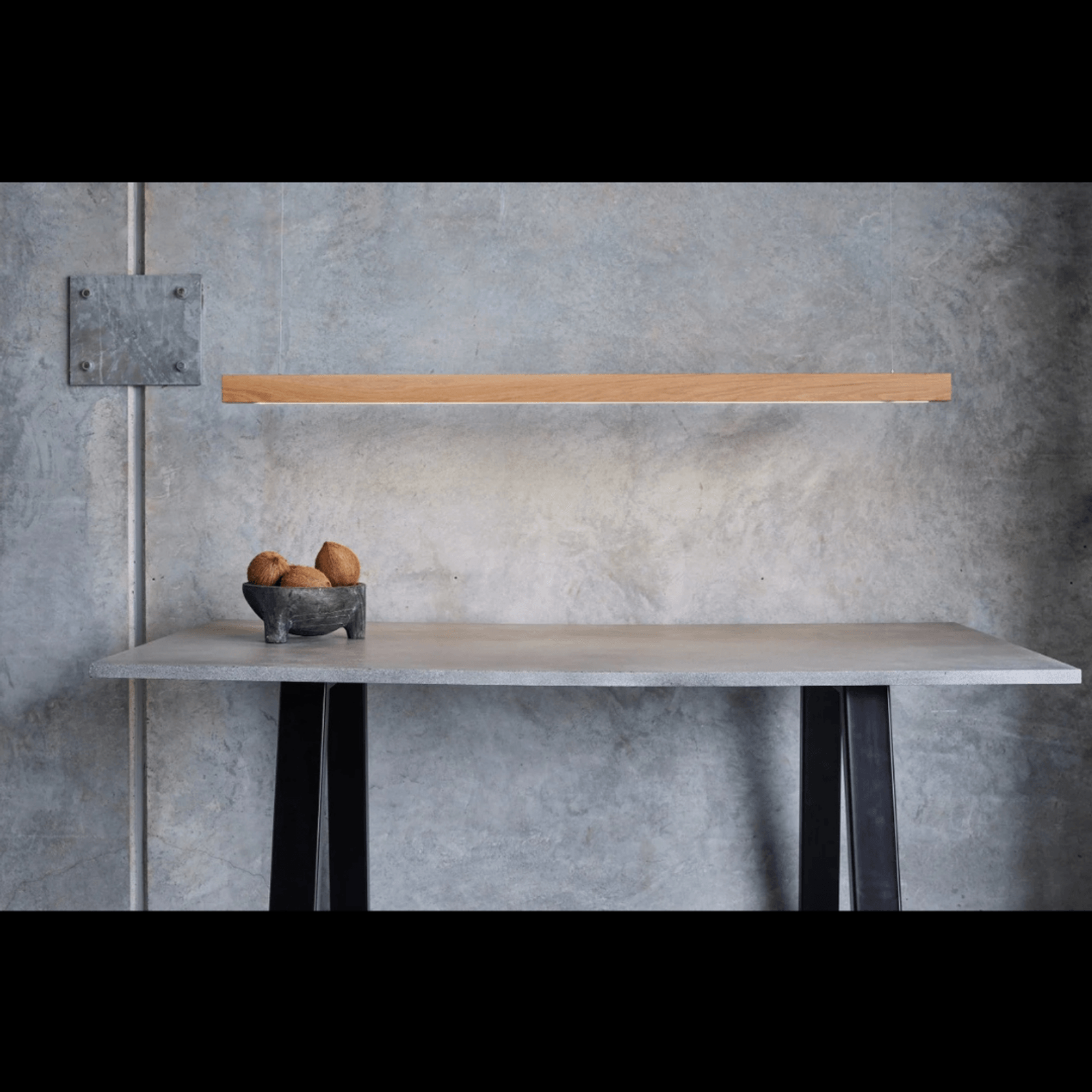 Capsühl Linear LED Pendant Oak gallery detail image